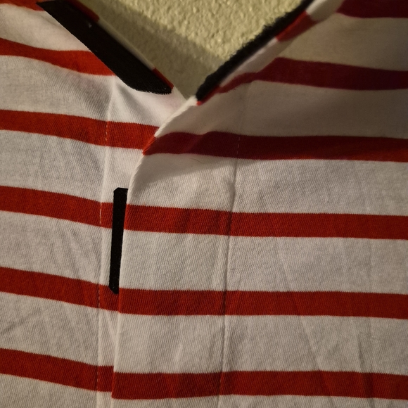 Tommy Hilfiger New Womens Red and White Striped Tee Size s/p - Picture 3 of 5